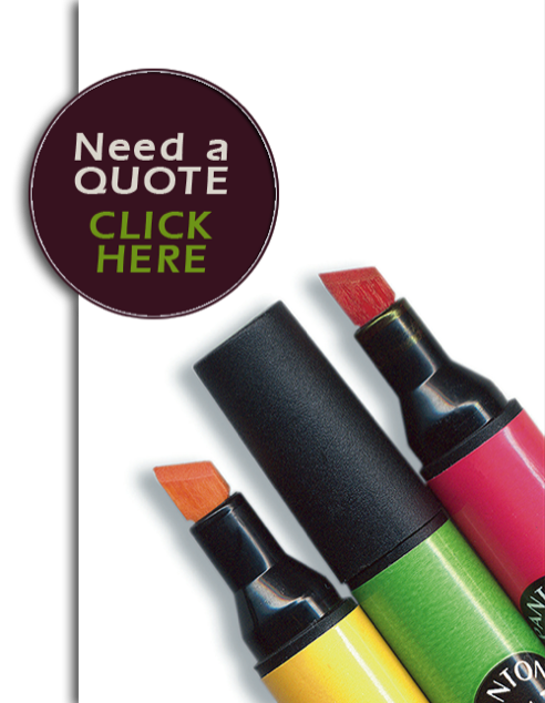 get a quote banner from leaf print & design