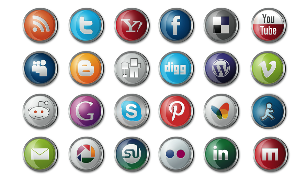 icons representing different socila media