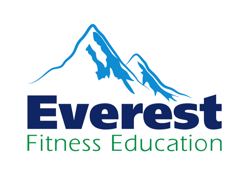 everest fitness education logo design