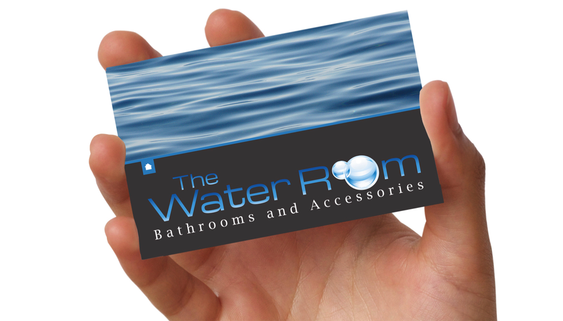 the water room design studio business card design